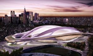 Zaha Hadid-designed Olympic Stadium for Tokyo 2020